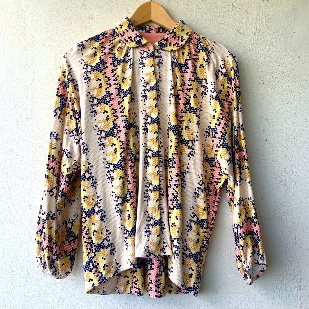 Anthropologie Patterned blouse